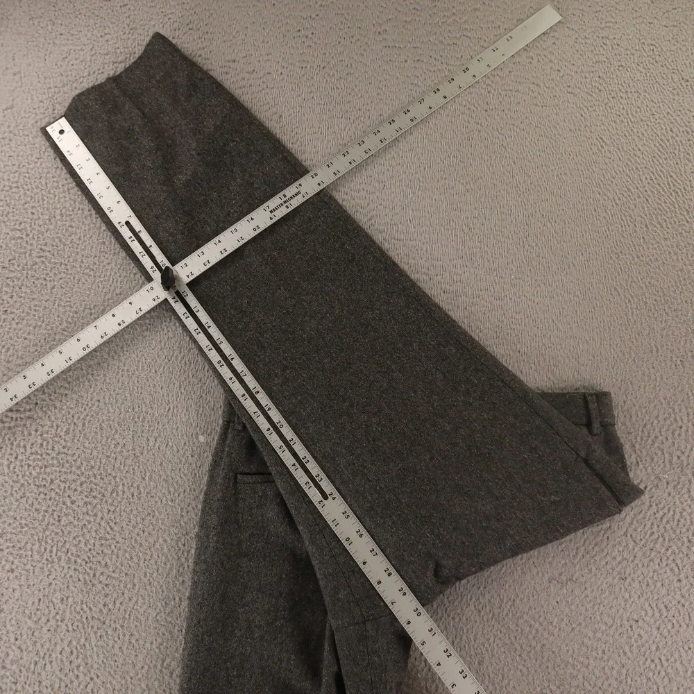Tweed Pants Mens 34 Gray Heather Wool Polyester Slacks 34x29 - Picture 12 of 13
